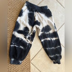 Zara kids tie dye wide sweatpants size 6